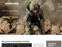 Tablet Screenshot of holdfastsystems.com